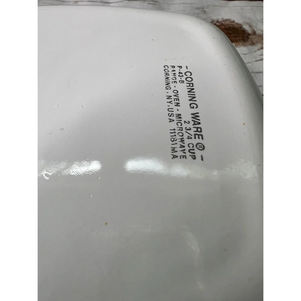 Corning Ware Casserole Set White Spice O Life L'Echalote 1Qt & 2.75 Cup